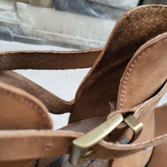 FREE PEOPLE CEDAR LEATHER WOOD BASE CLOG SIZE 41 - Picture 11 of 16